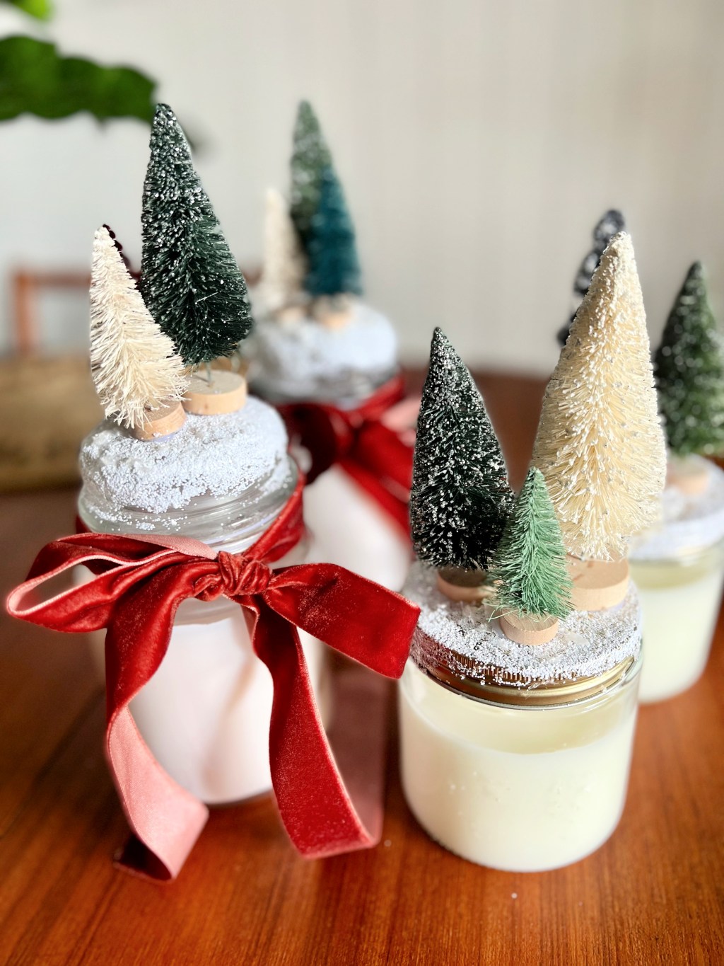 anthro inspired copycat cottle brush tree candles
