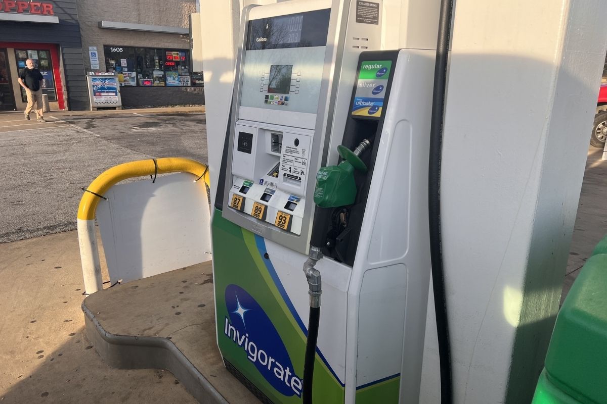 BP gas station pump