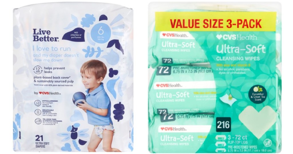 CVS Diapers and wipes