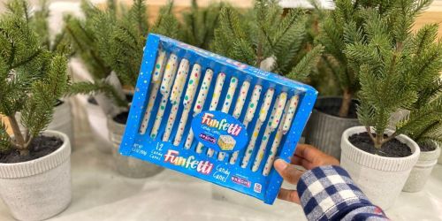 Funfetti Birthday Cake-Flavored Candy Canes Available Now at Walmart & Target