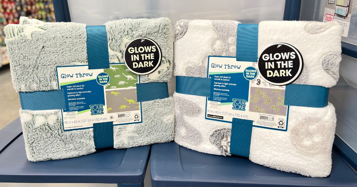 GlowInTheDark Throw Blanket Only 9.96 on Awesome