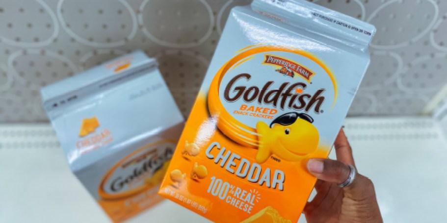 FOUR Goldfish Crackers Cartons Only $18.76 Shipped on Amazon (JUST $4.69 Each)
