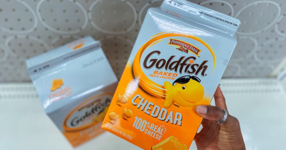 FOUR Goldfish Crackers Cartons Only $18.76 Shipped on Amazon (JUST $4.69 Each)