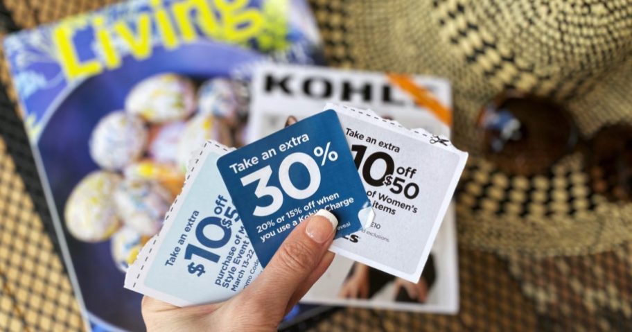 holding coupons
