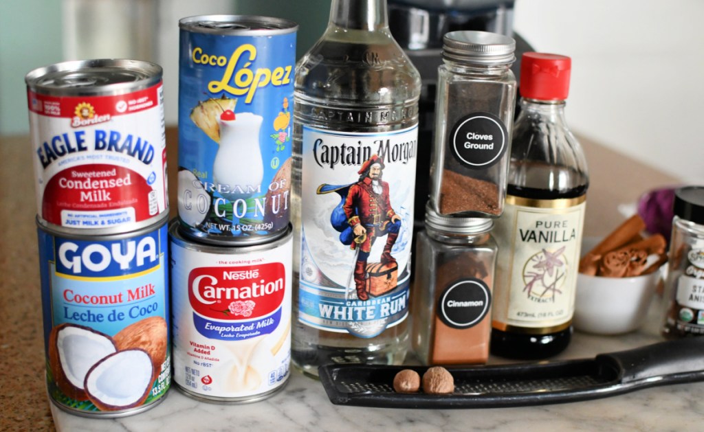 ingredients to make coquito