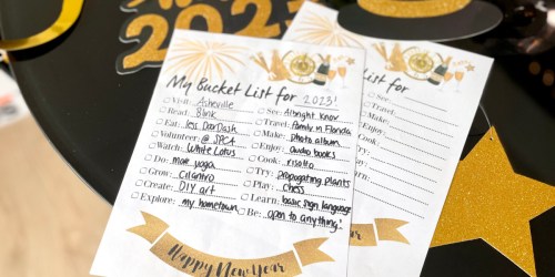 Get Excited for 2023 and Print Our FREE New Year’s Bucket List!