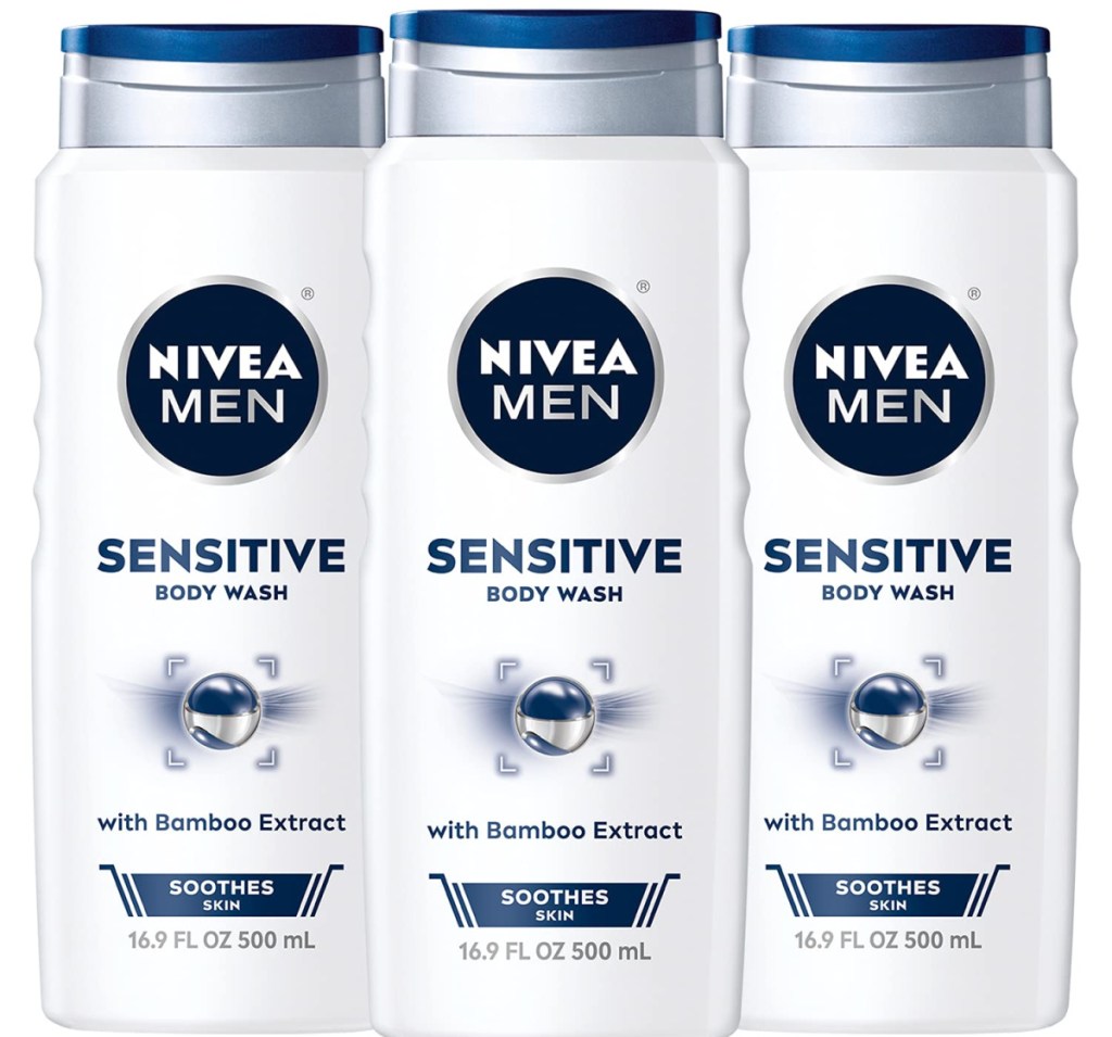 nivea men sensitive body wash