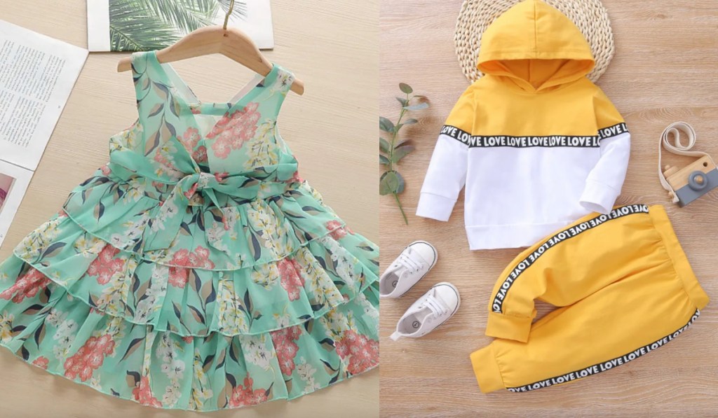 floral baby flounce dress