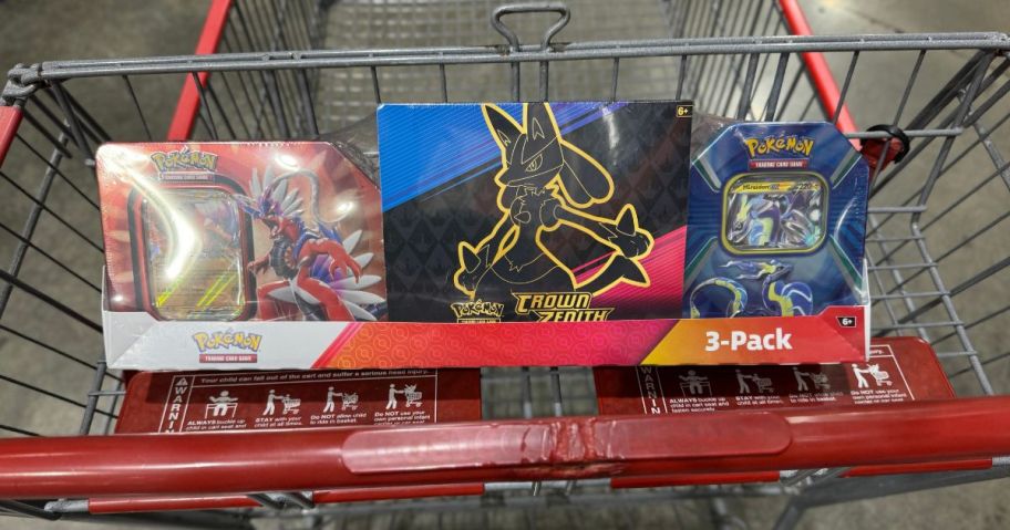  Crown Zenith + Koraidon ex Tin + Miraidon Window Tin in cart in store