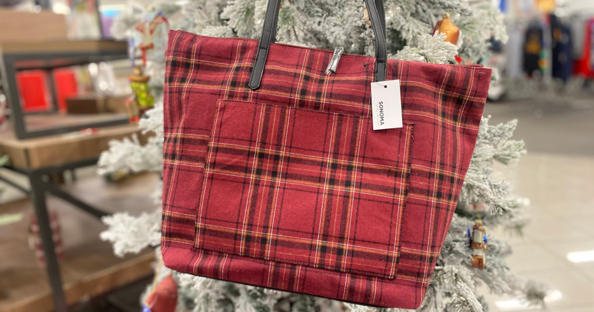 plaid totes