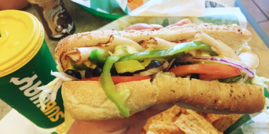 6-Inch Subway Sub of the Day Just $4.99 | Make It a Meal for $2 More!