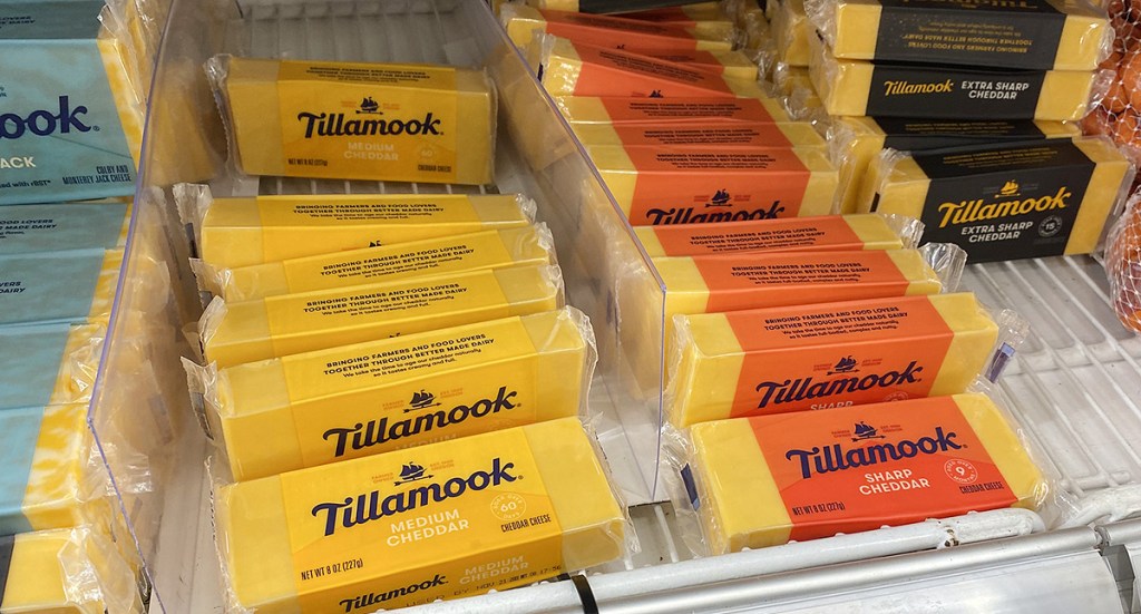 Tillamook cheese blocks