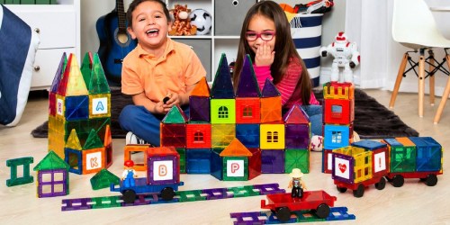 Magnetic Building Tiles 265-Piece Set w/ 4 Cars Only $64.99 Shipped (Regularly $90)