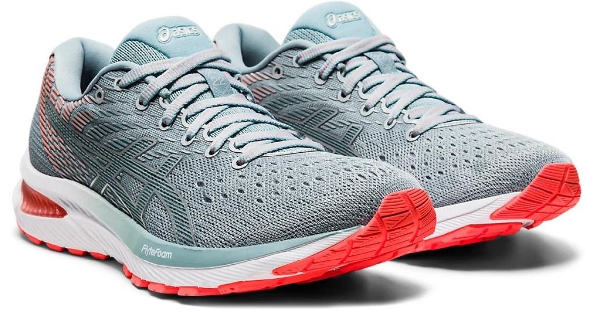 Asics gray running shoes