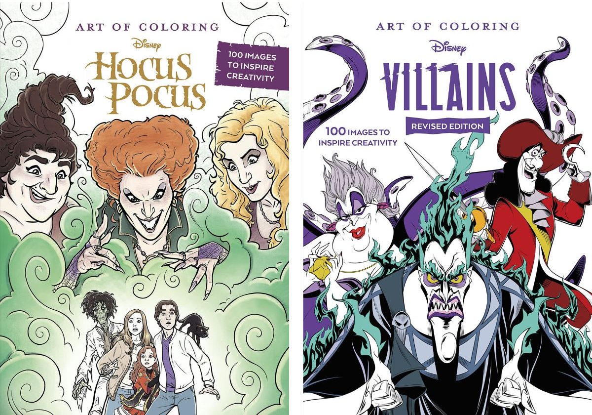 Hocus Pocus & Disney Villains workbooks