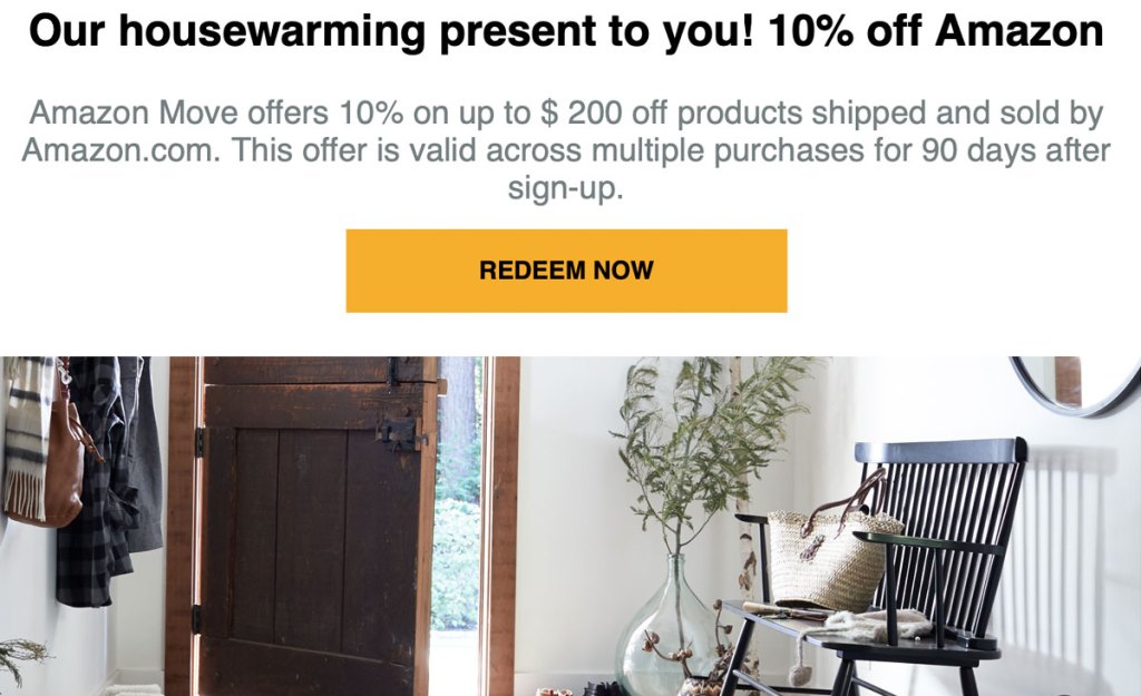 email from amazon move promotion