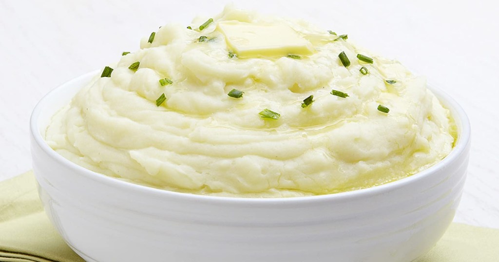 bow of mashed potatoes