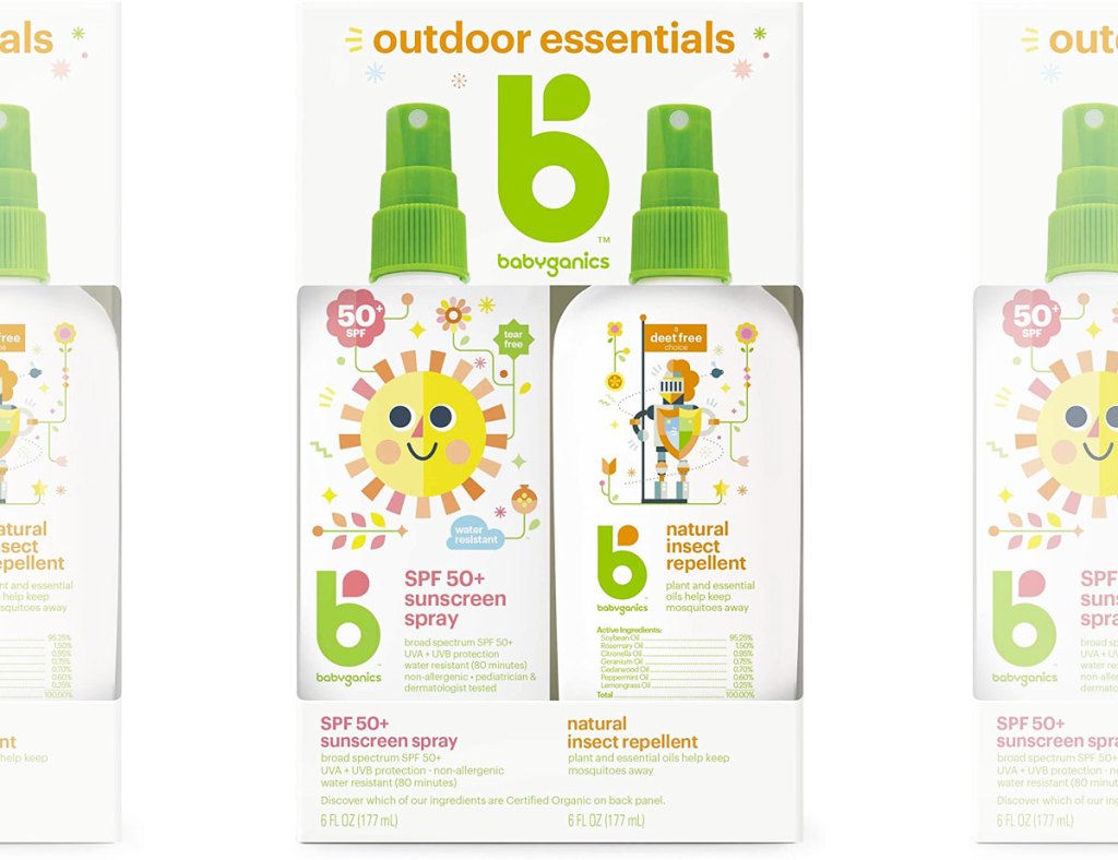 Babyganics Sunscreen & Bug Spray Boxed Set