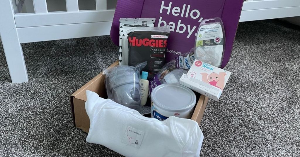 box with baby samples