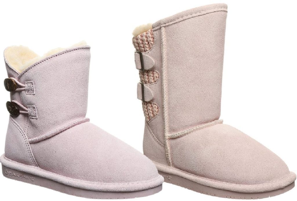 two pink girls boots