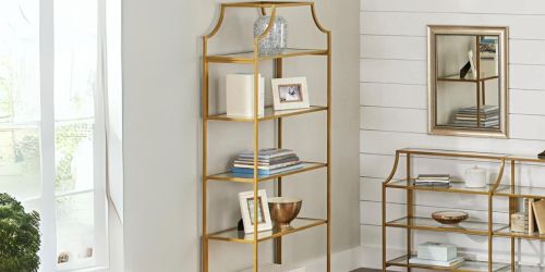 Better Homes & Gardens Gold Bookcase ONLY $124 Shipped on Walmart.com