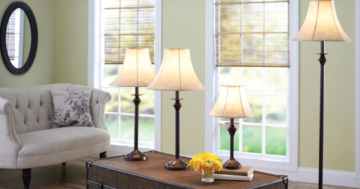 better homes and gardens 4pc lamp set