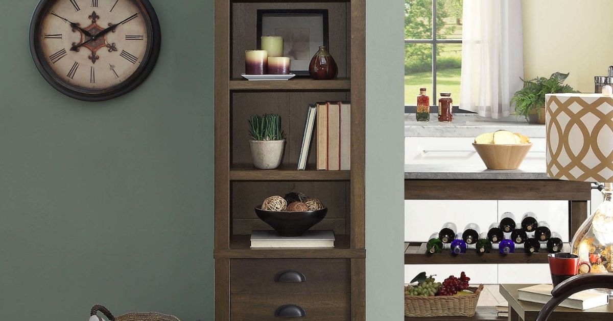 Better Homes and Gardens Granary Modern Farmhouse 72" Tower Bookcase 