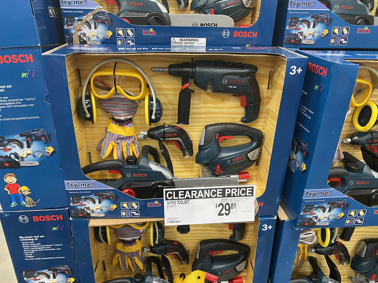 bosch toy tool set sam's club