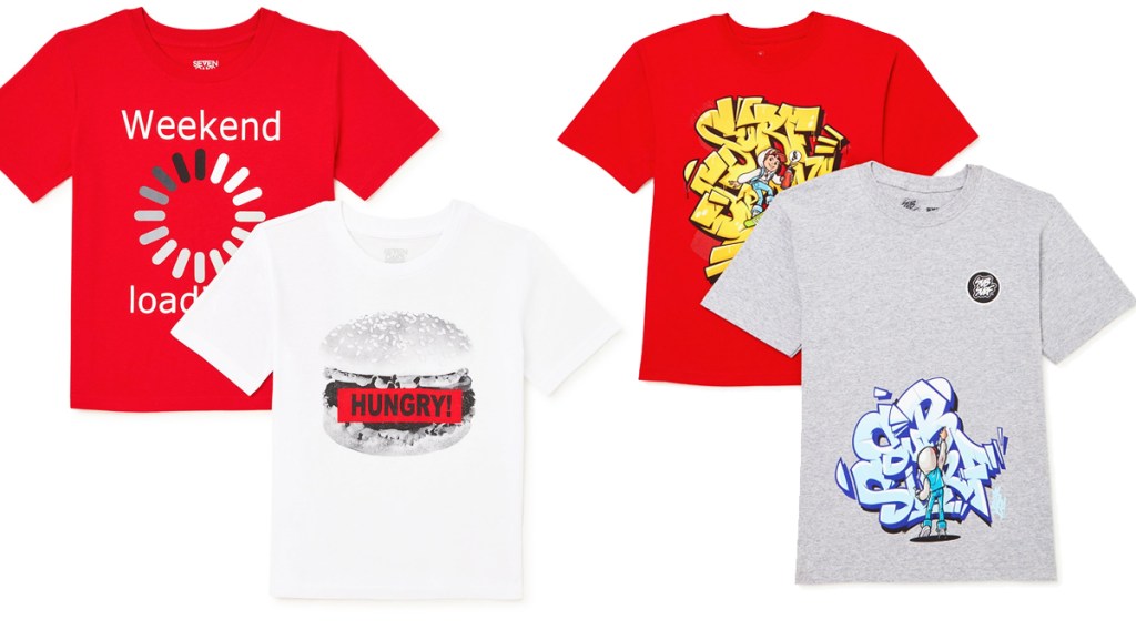 2-pack sets of boys graphic tees