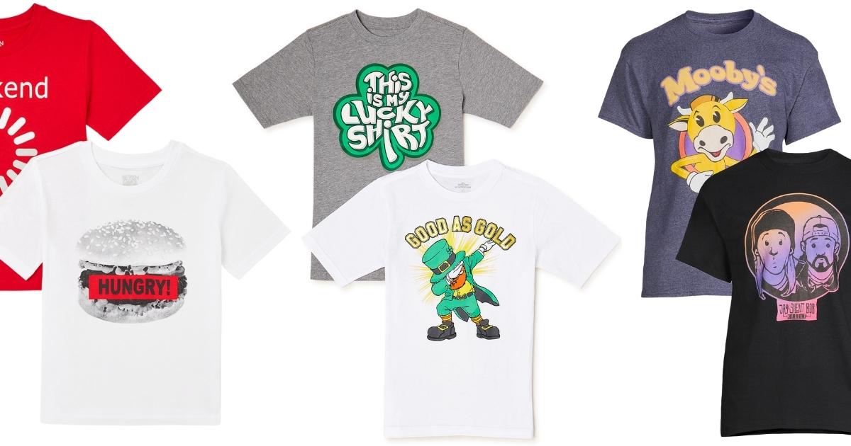 Boys \u0026 Mens Graphic Tees 2-Packs from 