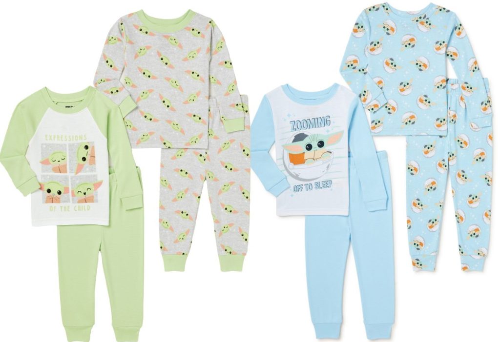 two sets of boys' character pajamas