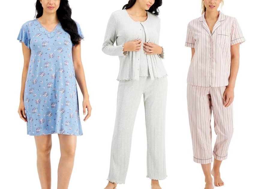 women wearing charter club pajamas nightgowns and sets