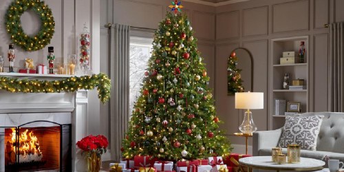 7.5′ Artificial Fraser Christmas Tree w/ Color-Changing Lights Only $99.75 on HomeDepot.com (Regularly $399)