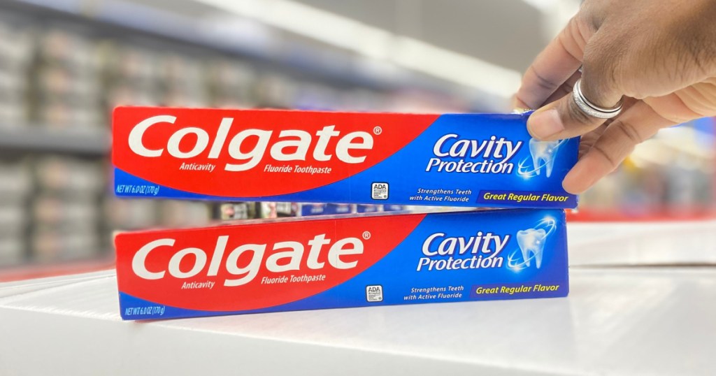 Colgate-Toothpaste-2 احصل على أموال مقابل تخزين معجون أسنان كولجيت في وول مارت!