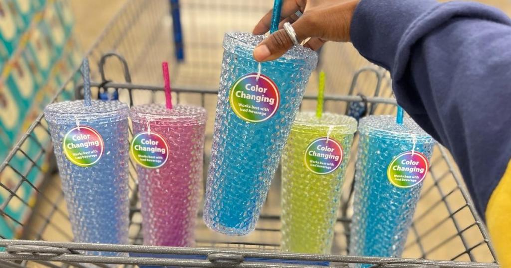 Color-Changing 26oz Studded Tumblers in cart