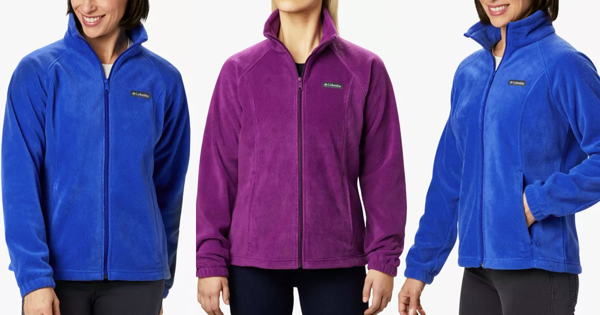 womens purple columbia fleece