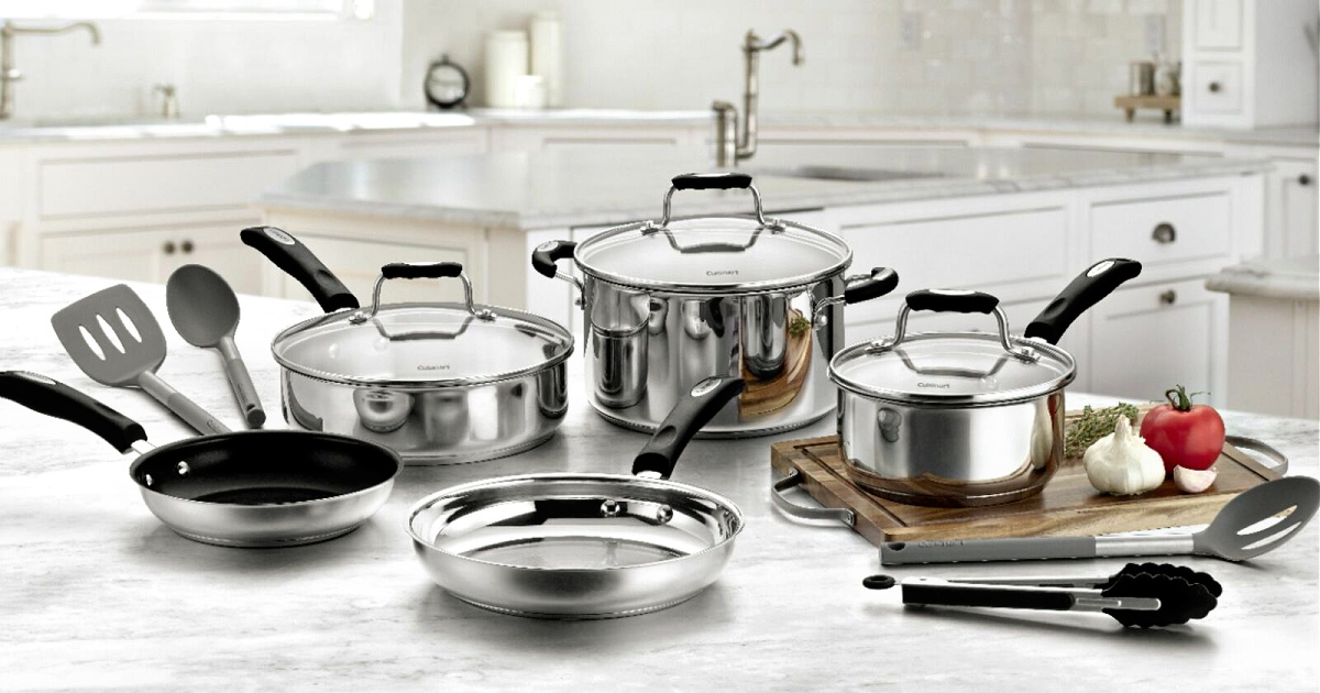 Cuisinart 12-Piece Stainless Steel Cookware Set
