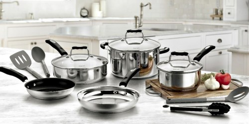 Cuisinart Stainless Steel 12-Piece Cookware Set Only $69.99 Shipped on BestBuy.com (Regularly $300)