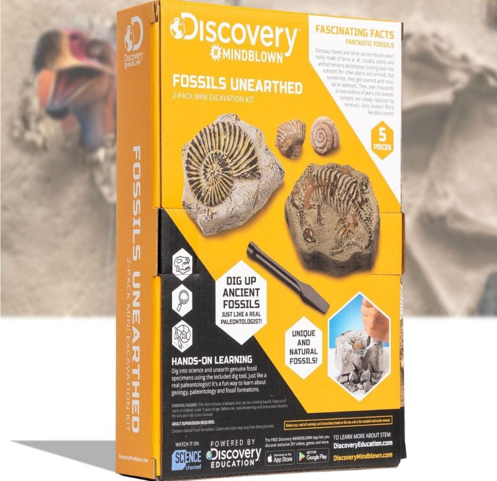 Discovery MINDBLOWN Toy Excavation Kit Mini Fossil kit