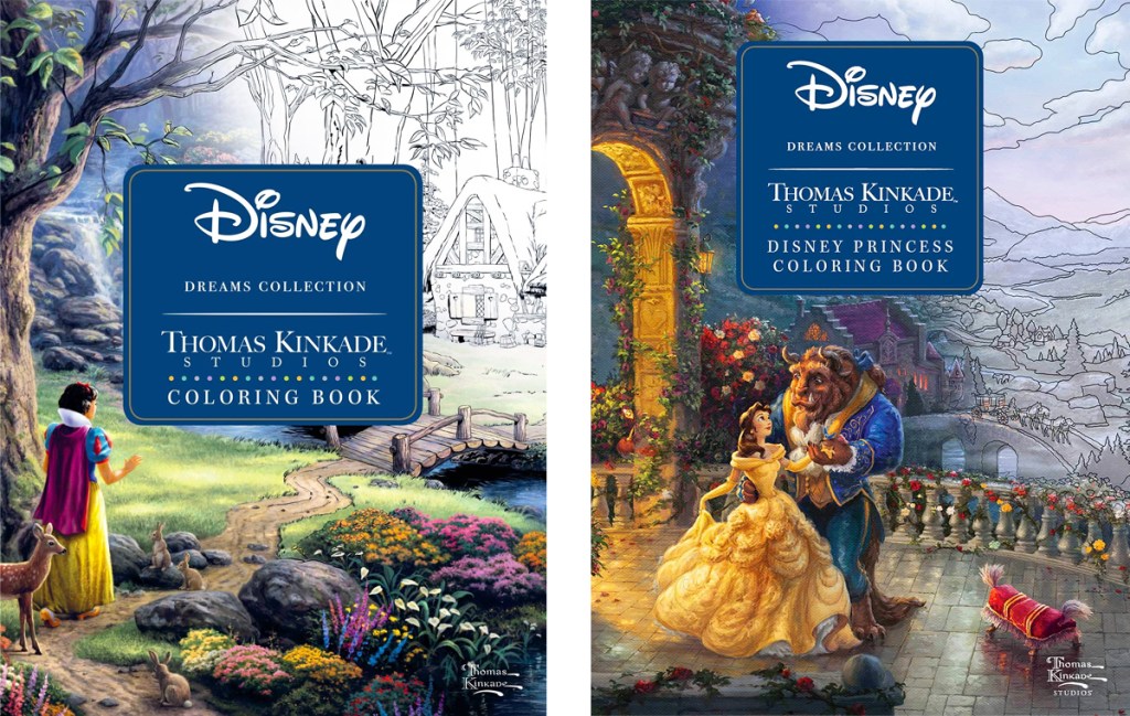 two disney adult coloring books