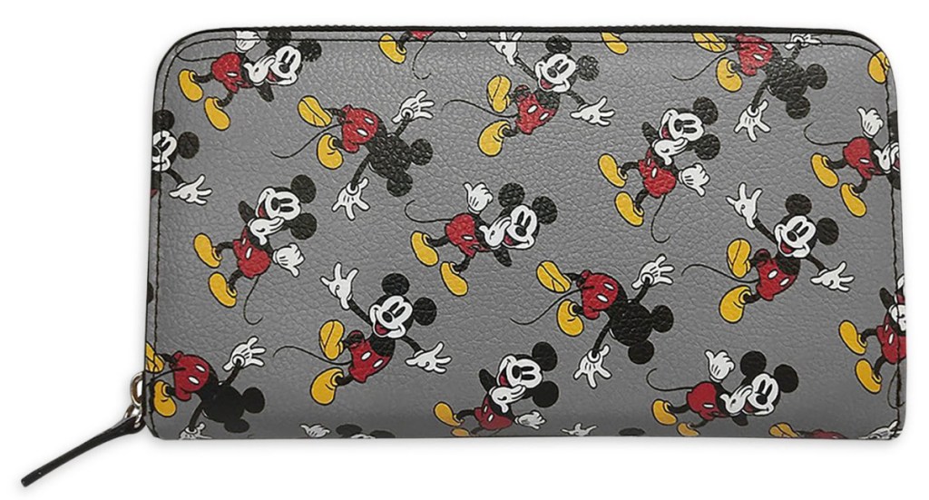 Disney Mickey Mouse Pattern Women's Zip Around Wallet