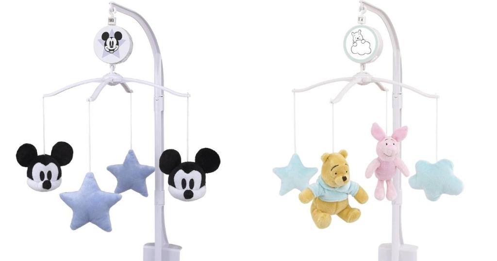 disney's mickey mouse and winnie the pooh crib mobiles