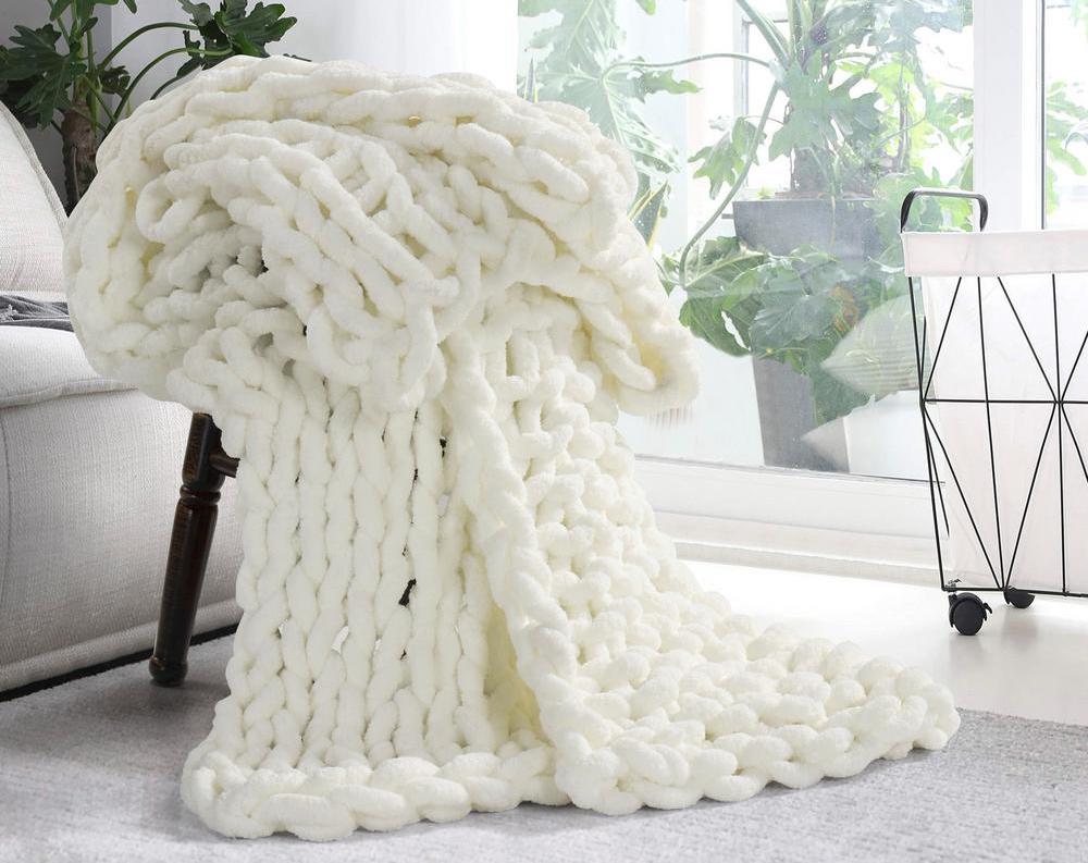 blanket on a chair