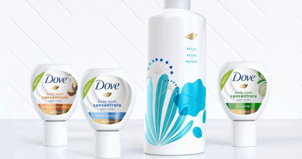 Dove Body Wash Concentrate & Reusable Bottle Kits from $6.99 at Target  (In-Store & Online)