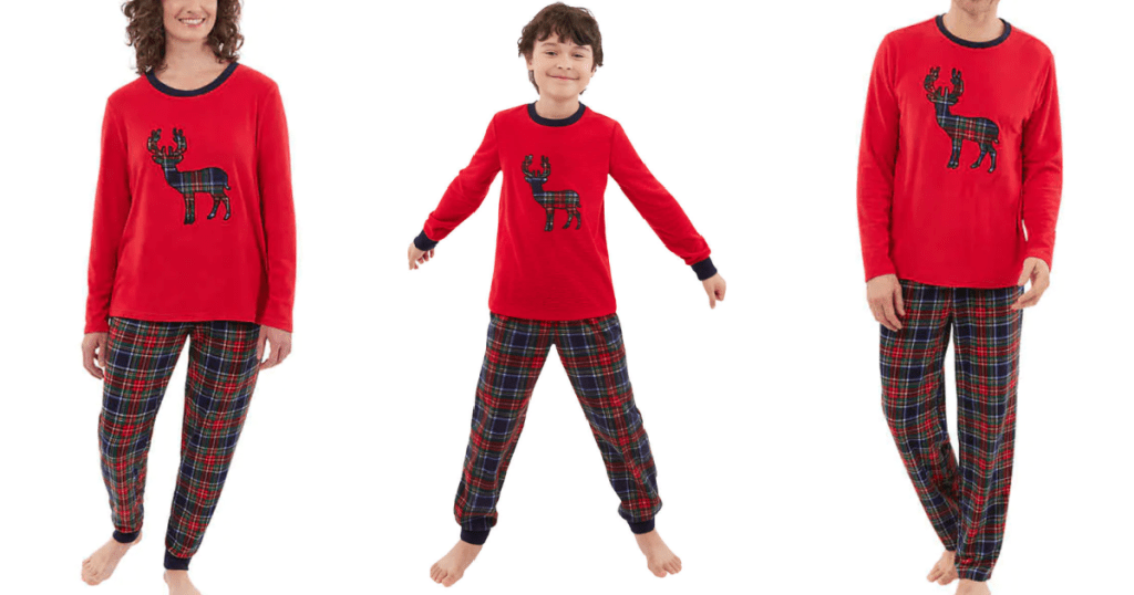 Eddie Bauer Matching Holiday Pajamas from 12.99 at Costco + Score 25