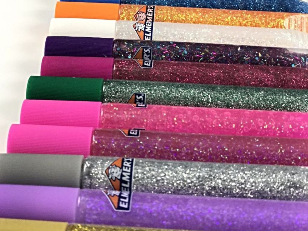 Row of Elmer's Glitter Glue pens