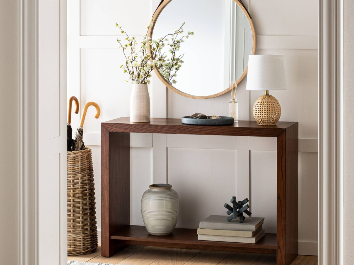 Fullerton Wood Console Table with Shelf Brown - Threshold™ designed with Studio McGee
