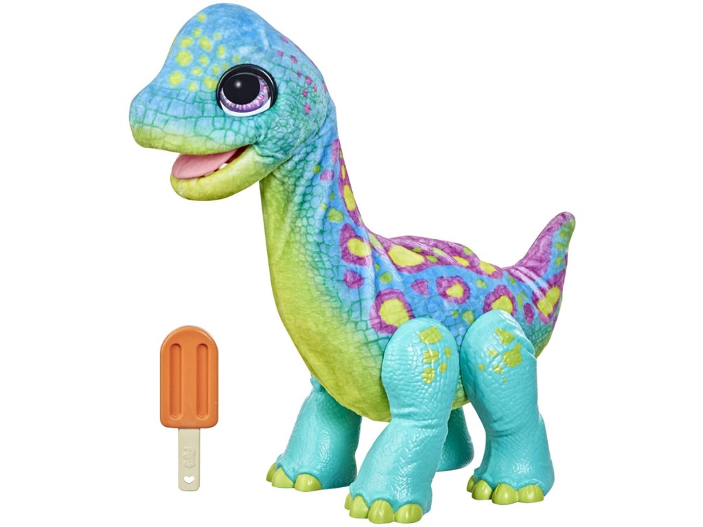 interactive dinosaur toy and popsicle accessory