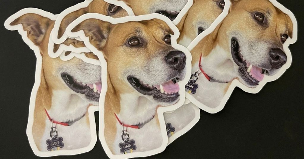 stickers of a dog