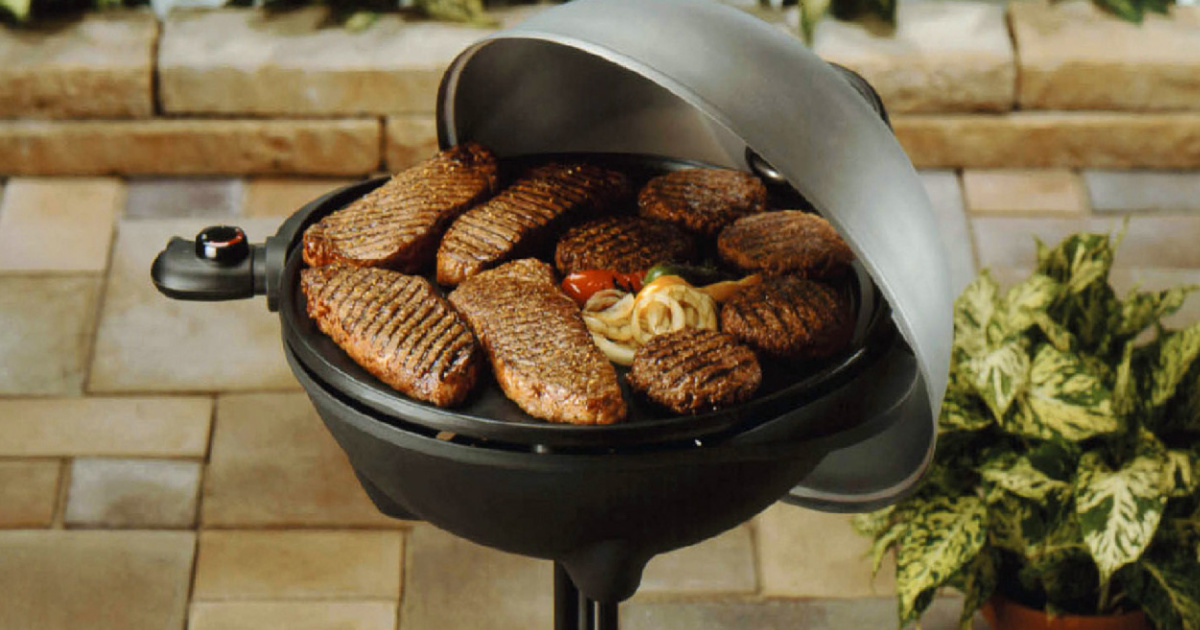The George Foreman indoor/outdoor grill is on sale for $59.99 at